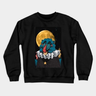 noble pig moon Crewneck Sweatshirt